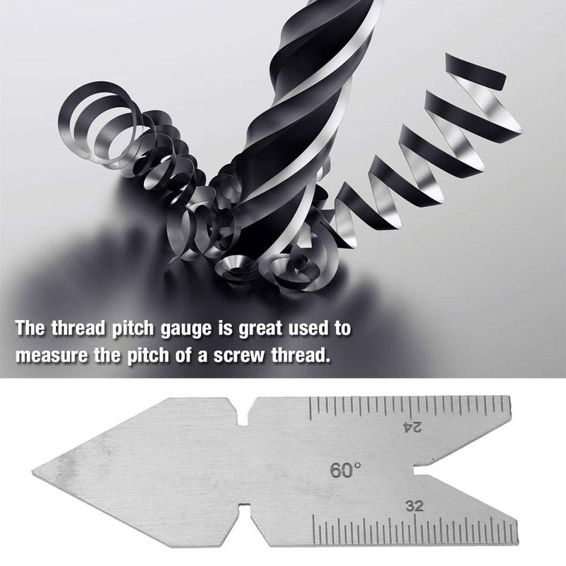 Stainless Steel Fishtail Center Gauge Screw Thread Lathe Cutting Tool