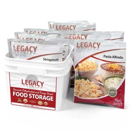 6 Day Emergency Food Supply Kit - 11,800 Total Calories - 9 lbs - 32 Servings, 8 Entrees - Disaster Relief - Survival Preparedness Supplies - Dehydrated/Freeze Dried Food Storage