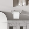 Ruacq Toilet Paper Holder Chrome 2 Pack Double Post Pivoting