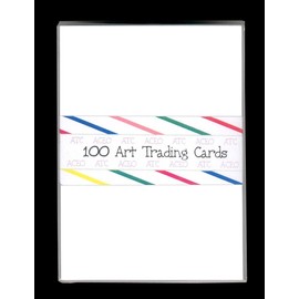 100 BLANK WHITE ACEO ATC ARTIST TRADING CARDS ~ DRAWING CARDSTOCK
