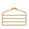 Only Hangers 10-Pack Velvet Touch 4-Tier PantsHanger - Camel