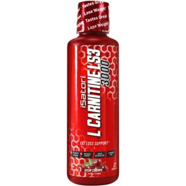 iSatori L-Carnitine LS3 3000, Liquid L-Carnitine with Acetyl L-Carnitine, L-Carnitine L-Tartrate, Stimulant Free Pre Workout, No Calories, Sugar, Gluten, Keto-Friendly, Sour Cherry (32 Servings)