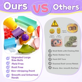 Fajiabao Bath Toys for Toddlers 1-3-5 Mold Free Toddler Toys Kids Baby Bathtub Toys Water Slippery Slide Shower Track for 1 2 3 4 5 6 Boys Girls