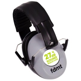 Noise Reduction Earmuffs for Kids 3 Years and Up - Latex-Free Hearing Protection, Reduces Noise Distractions, Comfortable and Foldable - Approved by European & North American Safety Standards - Grey