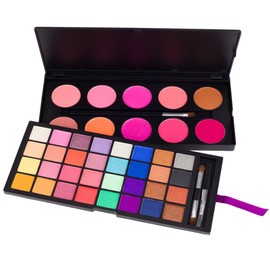 Coastal Scents 42 Color Double Stack Matte Eye Shadow and Blush Palette Shimmer Eye Shadow