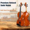 Mendini by Cecilio 16-Inch Solid Wood Violin Set for Beginners