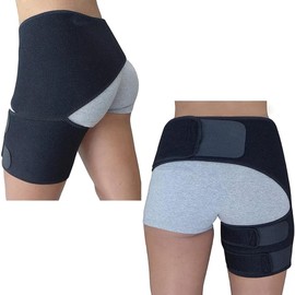 Yeahgoshopping Unisex Hip Brace Thigh Compression Sleeve & Groin Compression Wrap Fitness Leg & Hip Protector, Effectively Prevent Muscle Tension, Suitable For Weightlifting, Running And Other Sports