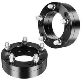 YIZBAP 2PCS 6x5.5 to 5x5.5 LugCentric Wheel Adapters for GMC Sierra Chevy Silverado 1500 Ram 1500, 2 inch 6x139.7mm to 5x139.7mm Wheel Adapter 108mm Hub bore with M14x1.5 Studs