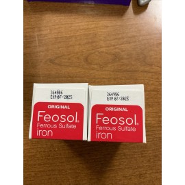 Feosol 2 Pack Feosol Original 65 mg High Potency Ferrous Sulfate Iron Supplement 120ea
