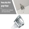 Garage Door Hinges #5, 14 Gauge Steel, Galvanized Finish, 2