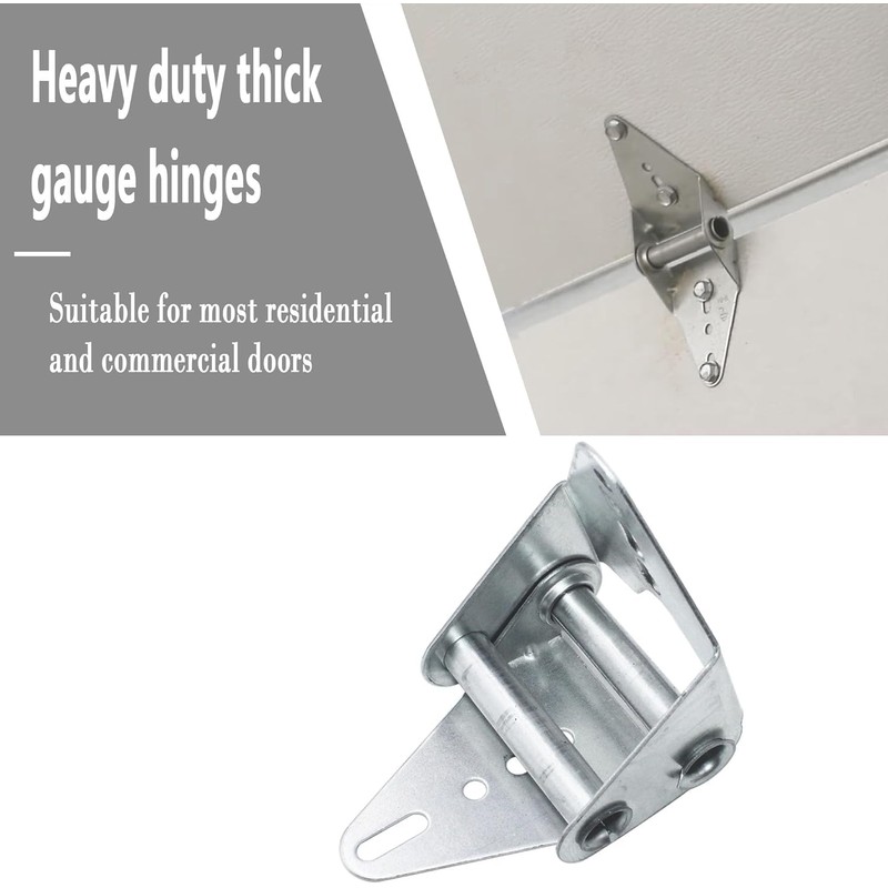 Garage Door Hinges #5, 14 Gauge Steel, Galvanized Finish, 2
