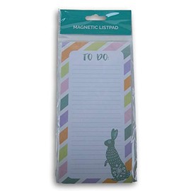 Spring To Do Planning Magnetized List Pad - 60 Sheets - 4 x 8 Inches (Bunny)