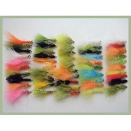 50 pieces Goldhead / Weighted Lure trout fishing flies selection as follows in different sizes