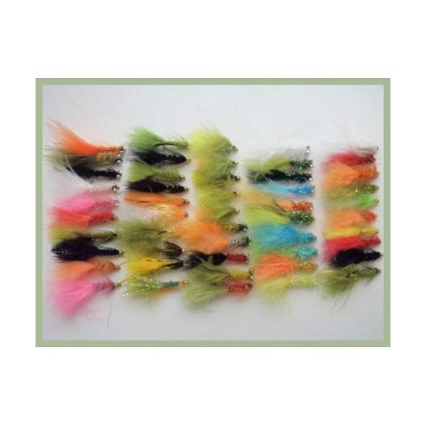 50 pieces Goldhead / Weighted Lure trout fishing flies selection