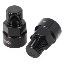 1 Pair Bicycle Pedal Extenders Adaptors, Fits for 9/16 inch Pedals & 1/2 inch Cranks Convert, for Bike Pedal Adapter, Black Bicycle Parts