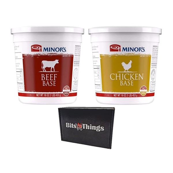 Minor's Chicken Base & Beef Base 16 Oz Tubs (1 Each)
