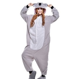 WOTOGOLD Animal Cosplay Costume Unisex Kids Gray Koala Pajamas,XS fit height 51"-55"