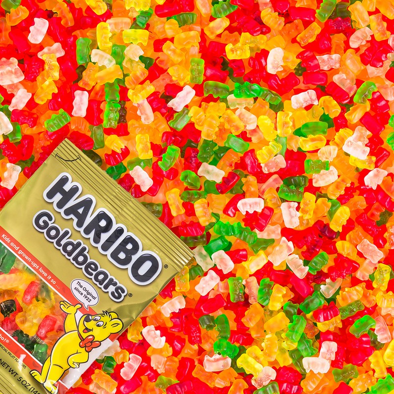 HARIBO Gummi Candy, Original Goldbears Gummy Bears, 3 Pound Party