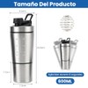 Yakiter 600ML Botella para Proteina de Coctelera,Vaso Proteina Shaker de