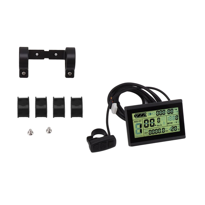 LCD3U Electric Bike LCD Display Meter ABS SM Head Electric