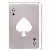 Bottle Openers, Ace of Spades, Credit Card Size, Stainless Steel,