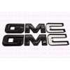 Auto Front Rear Gloss Black Emblem Overlay 2019-2023 GMC Sierra