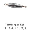 Do It Mold Trolling Sinker Size 3/4, 1, 1 1/2,