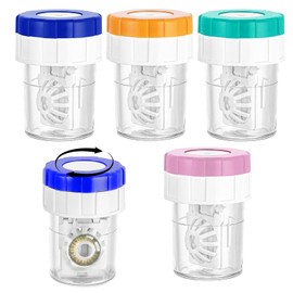 4 Stück Kontaktlinsenbehälter,Hochwertige Kontaktlinsenbehälter,Manuelle Kontaktlinsenreiniger,Kontaktlinsen Aufbewahrung,Kontaktlinse Kästen Mit Körbchen,Für Den Täglichen Gebrauch Zuhause Reisen