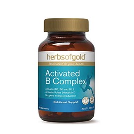 Herbs of Gold Activated B Complex 60 Capsules, 60 count