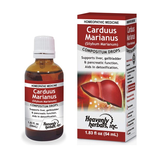 Carduus Marianus Compositum Drops, Supports Liver, Gallbladder & Pancreatic Function. Aids in Detoxification. 1.83fl oz (Alcohol Free)