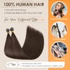Elailite Nano Ring Extension Real Human Hair Cold Fusion With