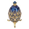 European Style Shiny Artificial Diamond Easter Egg Metal Crafts Jewelry