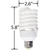 Agrobrite FLC26D 26-Watt Spiral Compact Fluorescent Grow Light Bulb (130W