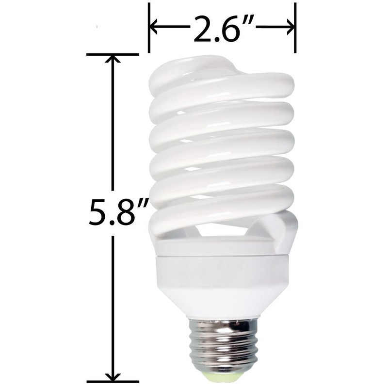 Agrobrite FLC26D 26-Watt Spiral Compact Fluorescent Grow Light Bulb (130W