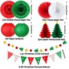 YOVIWEI Christmas Party Decorations - Red & Green Christmas Flag,