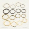 CRAFTMEMORE Key Rings Quality Keychain Rings Metal Flat Split Rings