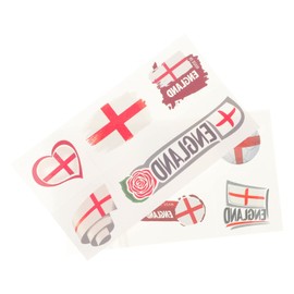 minkissy Face Body Stickers 2 Sheets Festival Fake Soccer Match Decorative Accessories