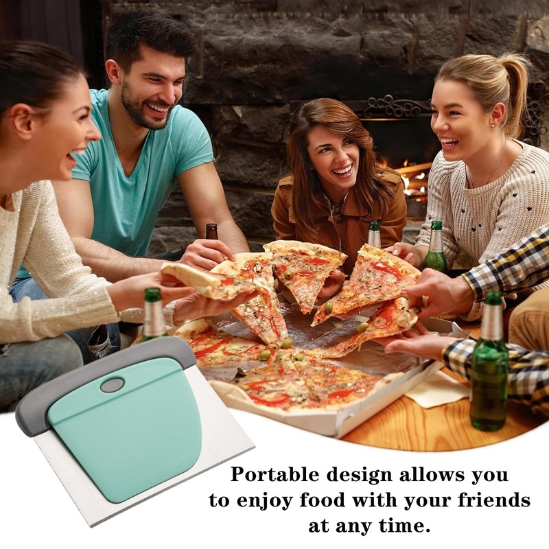 ZWxqysp 1 Set Bench Bread Scraper Professional Stainless Steel Dough