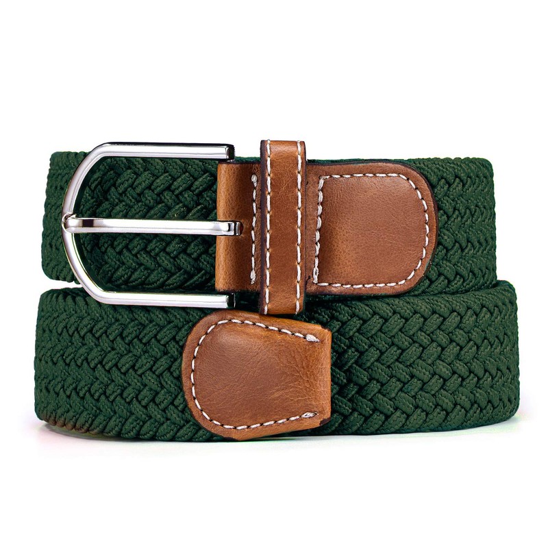 Fabric Belt Stretch Braided and Elastic Belt for Men and