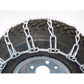 The ROP Shop 23x8.50-12 Tire Chains, 2 Link for John Deere 100, 200, 300 Series Lawn Mower Tractors