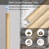 6 Pcs 49" Wall Corner Protector Trim, Oak Wood Grain