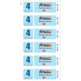 Bingosupermarket 600 Books 4 Page Game, Strips Of 6 To View Tickets
