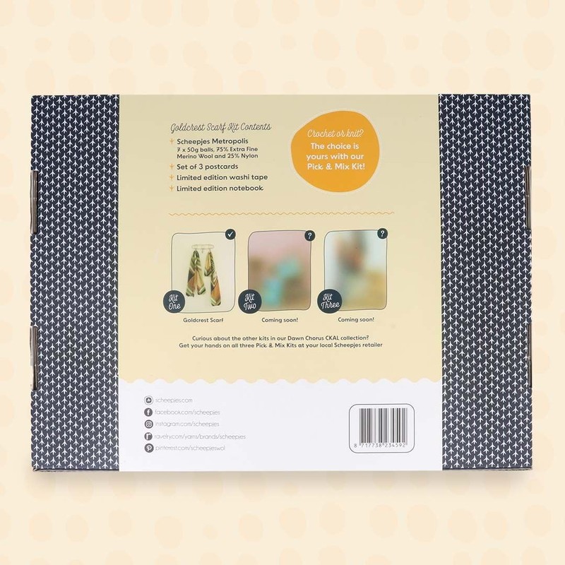 Scheepjes CKAL Goldcrest Scarf kit - 1pc