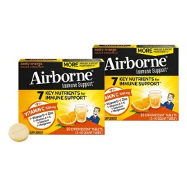 Airborne Vitamina 1000mg Zinc Tabletas Azúcar