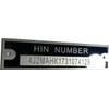 Engraved HIN Tag ID Plate Serial Number Watercraft Fishing Speed