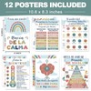 EggSun 12Pcs Spanish Posters for Classroom Calming Corner,Mental Health Spanish