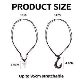 TVSVKWE 2 Pieces Wood Bead Necklaces, Retro Personality Necklaces, Fashion Jewelry, Clothing Accessories, Creative Gifts.