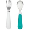 OXO Tot Fork & Spoon Set- Teal , 2 Piece
