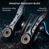 AXGSRV Complete Bike Brake Set Includes Callipers Levers Cables Black,