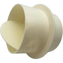 Válvula Antirretorno ABS de 4 Pulgadas para Ventiladores de Extracción para Extractores de Cocina, Amortiguador de Corriente Trasero, Conducto de aire unidireccional, Válvula de Retención (4 pulgadas)
